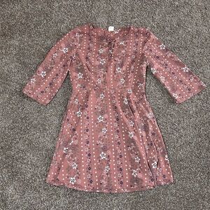 Pink Owl Floral Patterned Garment